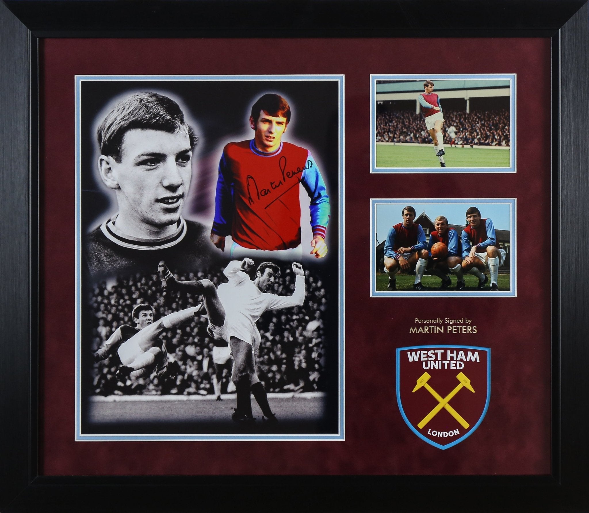 Martin Peters Signed 12x16 Photograph Framed Display - Memorabilia Framers Shop